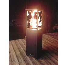 Chauffage de terrasse avec jeu de flammes pour l'extérieur