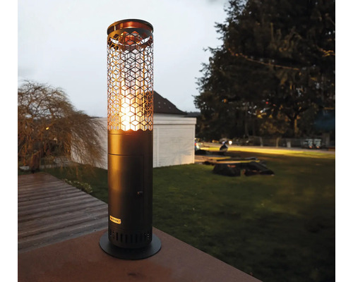 Radiateur de terrasse avec grille décorative pour l'extérieur