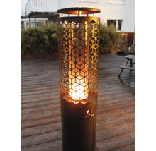 Chauffage de terrasse avec motif géométrique pour l'extérieur