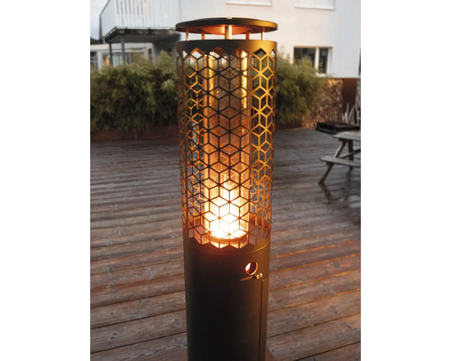 Chauffage de terrasse avec motif géométrique pour l'extérieur