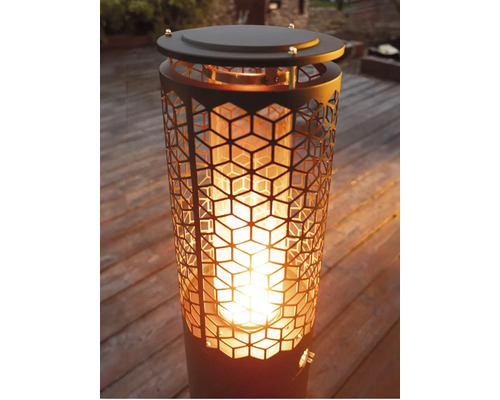 Chauffage de terrasse avec motif décoratif pour l'extérieur