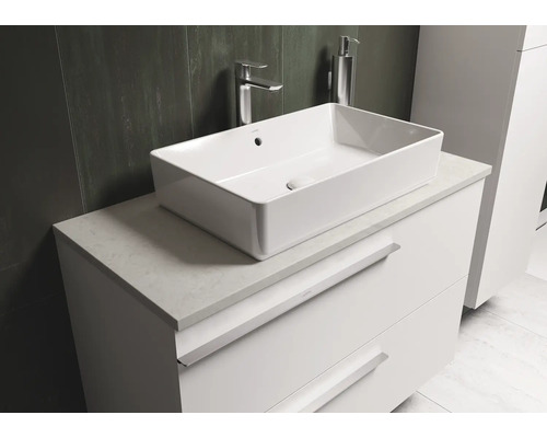 Meuble-lavabo avec lavabo à poser et tiroirs