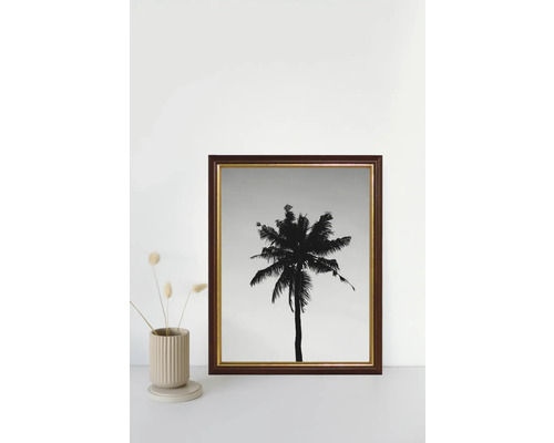 Image décorative avec un motif de palmier dans un cadre