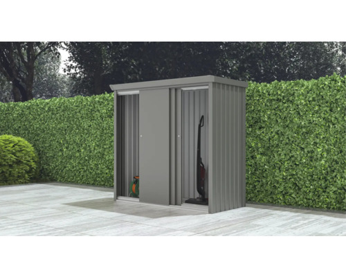 Armoire de jardin en métal avec portes coulissantes pour ranger les outils de jardin