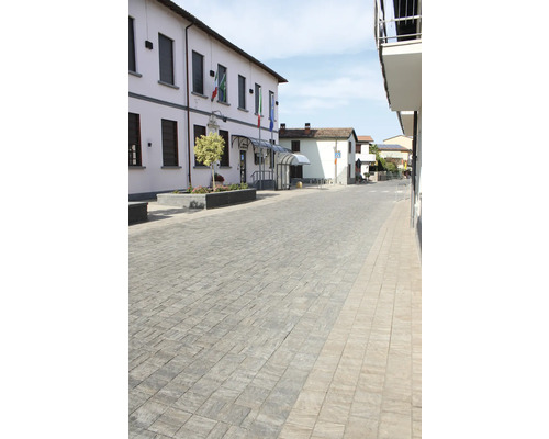 Pavés sur une rue urbaine