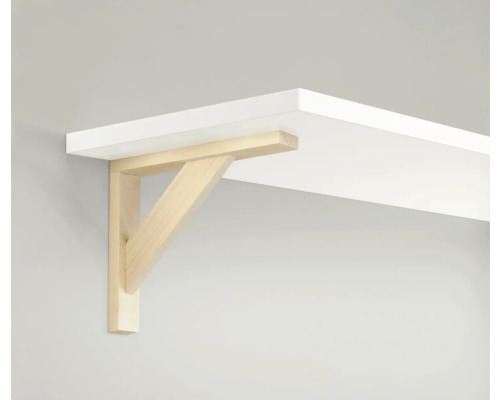 Wandregal mit Holzkonsole