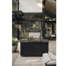 Cuisine d'extérieur avec barbecue dans le jardin