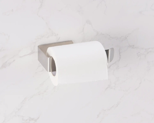Porte papier toilette en acier inoxydable avec rouleau de papier