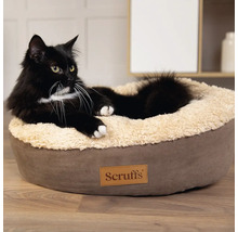 Chat noir allongé dans un lit pour chat Scruffs