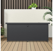 Coffre de jardin pour ranger les articles de jardin sur une terrasse