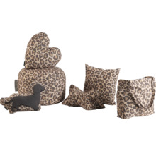 Dekokissen, Sitzkissen und Tragetasche mit Tiermuster