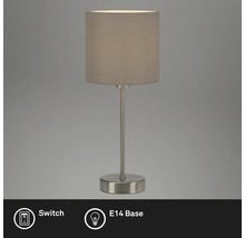 Tischleuchte mit Schalter und E14 Fassung