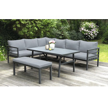 Gartensitzgruppe mit Sofa, Tisch und Bank für den Aussenbereich