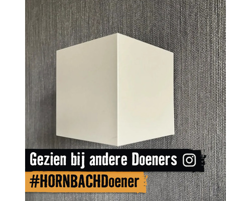 Quadratische weisse Wandleuchte