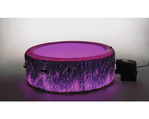 Bain à remous gonflable rond avec unité de commande