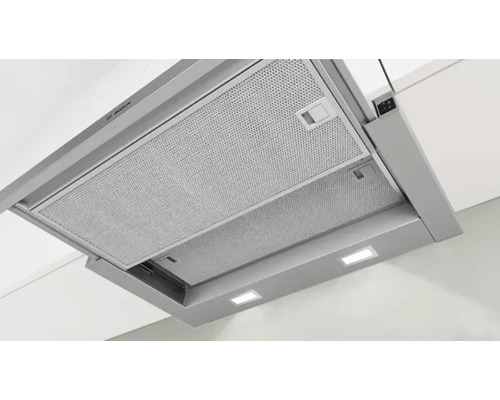 Hotte aspirante avec filtre à graisse métallique et éclairage intégré