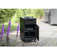 Grillzubehör-Schrank mit Schublade, Tür, Rollen und Grillhandschuhen