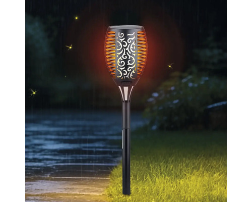 Dekorative Gartenfackel mit Flammeneffekt für den Aussenbereich.