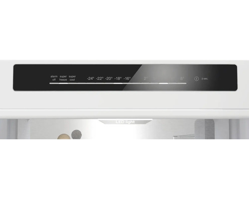 Panneau de commande d'un réfrigérateur avec éclairage LED