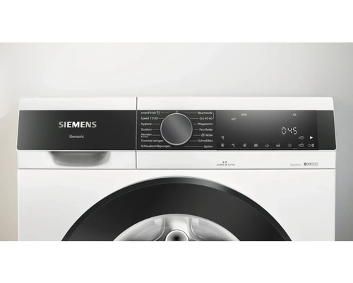 Siemens Waschmaschine Bedienfeld mit Programmen und Anzeige