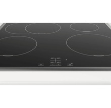 Schwarzes Kochfeld mit vier Kochzonen