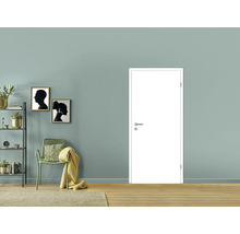 Porte intérieure en version blanche dans un espace de vie