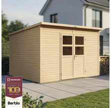 Holzgartenhaus mit Doppeltür und Flachdach