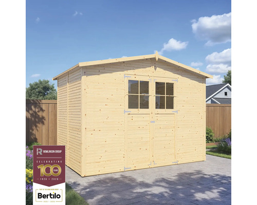 Gartenhaus aus Holz mit Fenster und Doppeltür