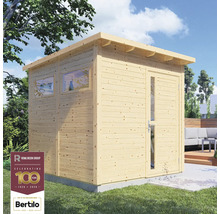 Gartenhaus aus Holz mit Fenster und Tür