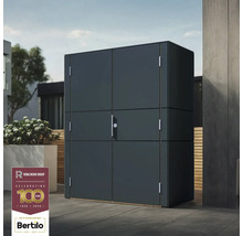 Geräumiger Geräteschrank zur Aufbewahrung von Gartengeräten und Werkzeugen im Aussenbereich.