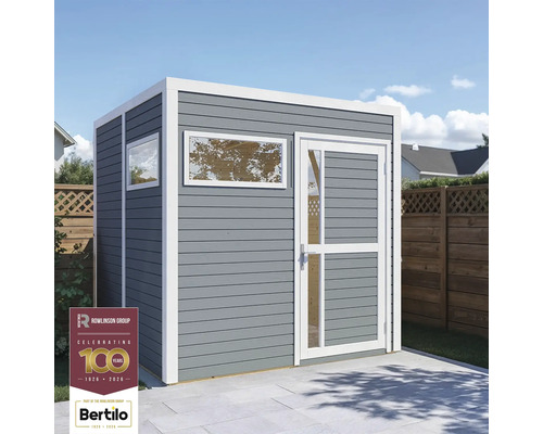 Modernes Gartenhaus mit Fenster und Tür