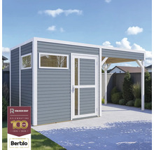 Gartenhaus mit Überdachung aus Holz