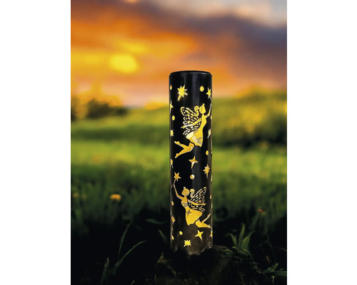 Dekorative Gartenlaterne mit Feen- und Sternmotiven für stimmungsvolle Beleuchtung