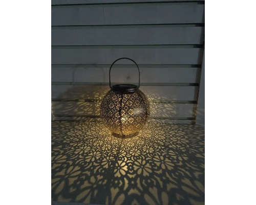 Dekorative Solarleuchte mit floralem Muster für den Aussenbereich