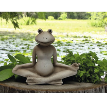 Figurine décorative de grenouille en position de yoga pour le jardin
