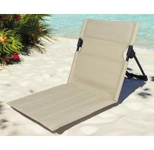Chaise de plage avec dossier sur le sable