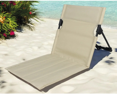 Chaise de plage avec dossier sur le sable