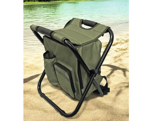 Campingstuhl mit Rucksackfunktion am Strand