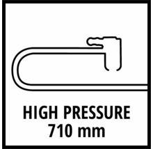 Symbole haute pression, 710 millimètres