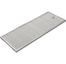Filtre à graisse métallique rectangulaire pour hottes aspirantes avec grille à mailles fines et loquet.