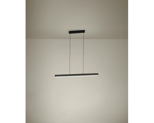 Suspension LED moderne au design minimaliste avec forme de barre linéaire.