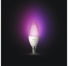 Ampoule LED Philips Hue E14 White and Color Ambiance en forme de bougie.