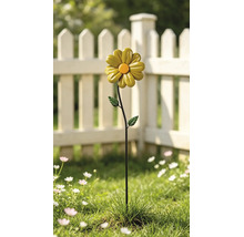 Gartenstecker Windrad Lafiora Blume Metall H 96 cm gelb
