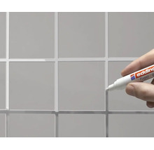 Marqueur à joints Edding pour la réparation et le rafraîchissement des joints de carrelage sur un mur