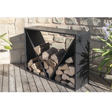 Kaminholzunterstand WESTMANN 114,5 x 35 x 80 cm schwarz