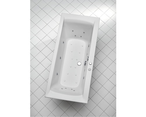 Baignoire balnéo rectangulaire OTTOFOND Wistula 75 x 170 cm blanc brillant 70020