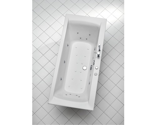 Baignoire balnéo rectangulaire OTTOFOND Wistula 75 x 170 cm blanc brillant 70032