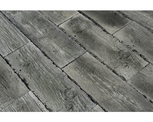 Dalles en béton aspect bois en détail