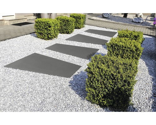 Beton Trapezplatte Crescendo Design anthrazit mit Fase 100 x 30 - 50 x 5 cm