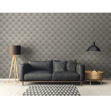 Papier peint intissé 37682-3 New Life graphique gris